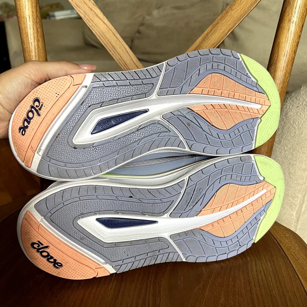 Clove Unisex Forte 2 Lilac Peach Melon Nursing Sneakers Size W 11.5 M 10 - Picture 7 of 7